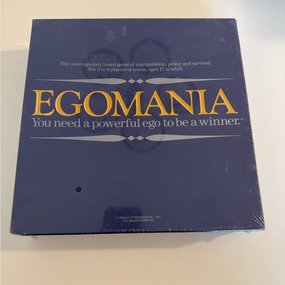 Egomania Strategy Board Game 1987 Unopened